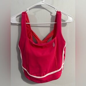 FP Movement by Free People Hot Pink & Red Cropped Sports Tank
